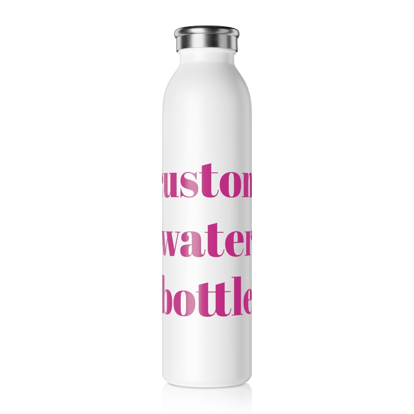 custom water bottle (white)