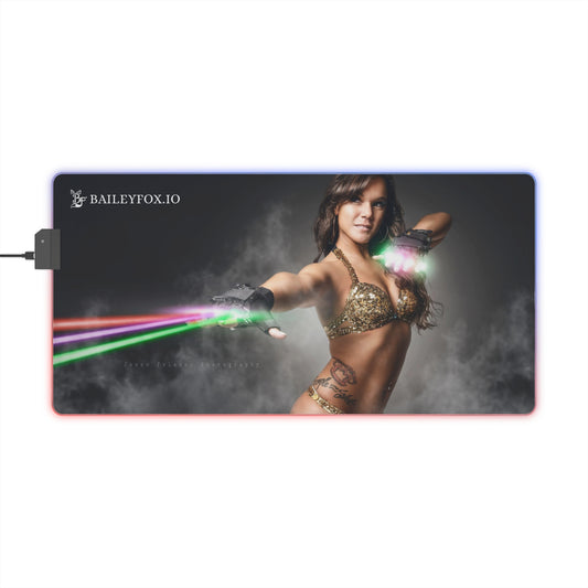 Bailey Fox LED Gaming Mouse Pad