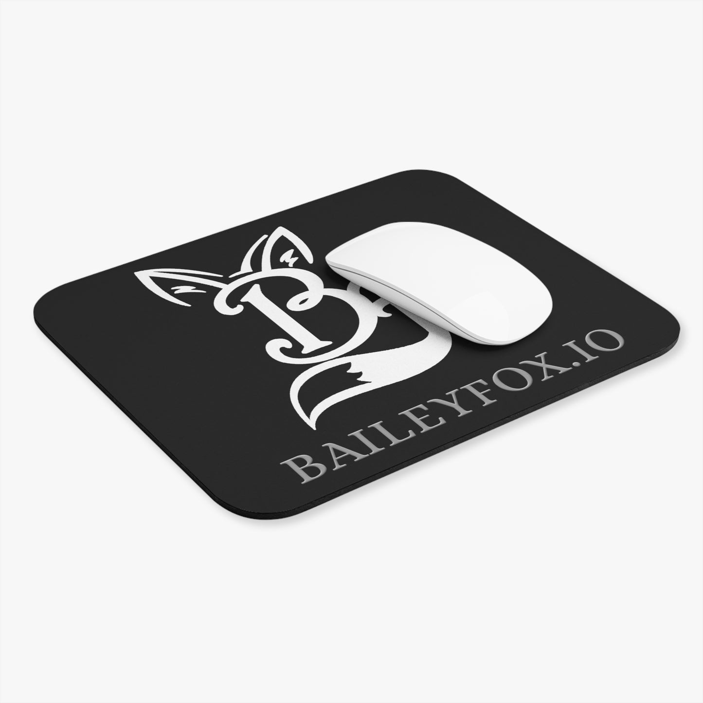 BF Logo Black Mouse Pad (Rectangle)