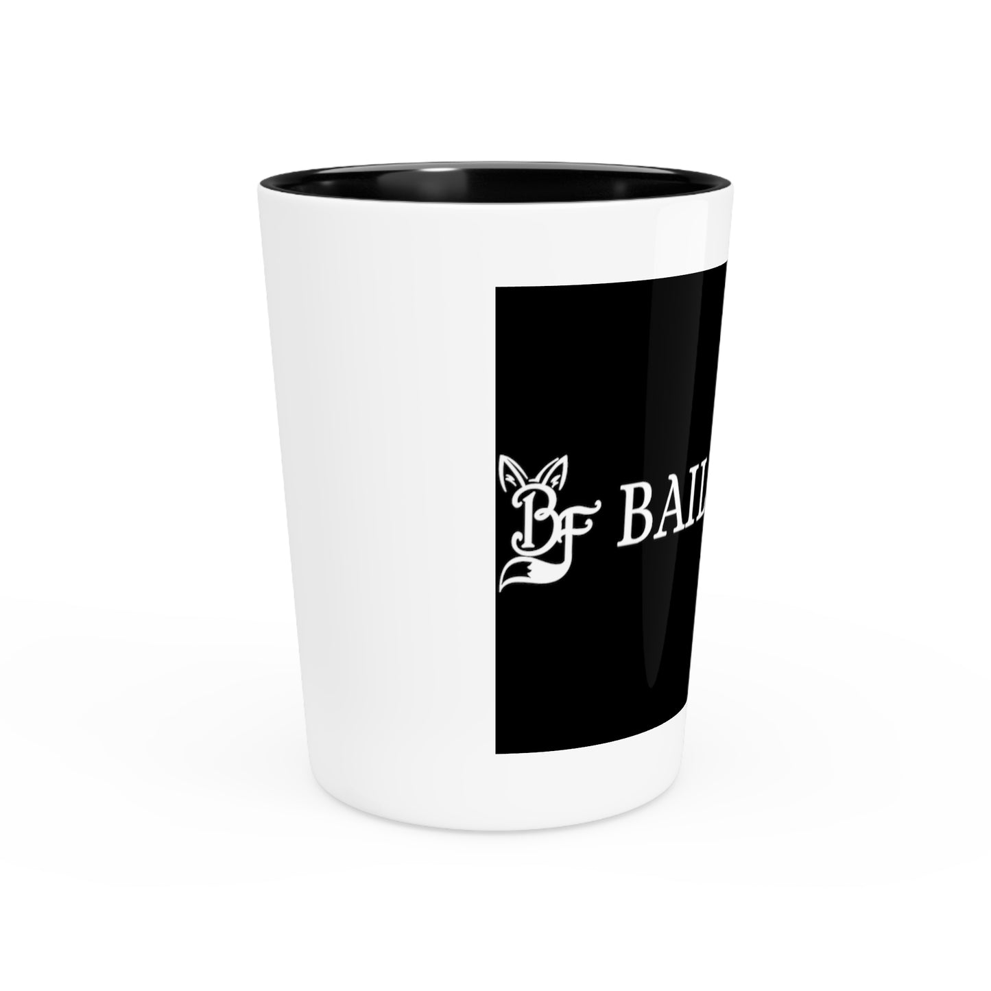 BF Black/White Shot Glass