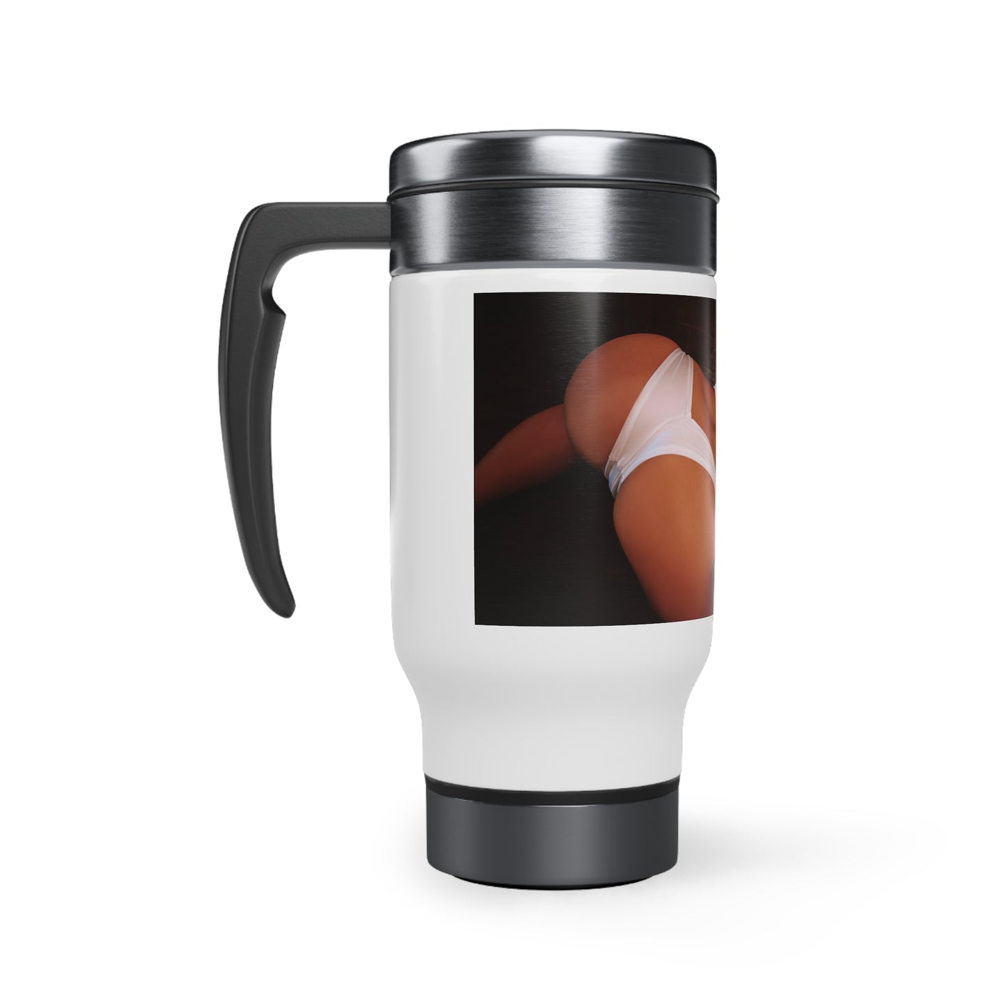 Stainless Steel Travel Mug with Handle, 14oz