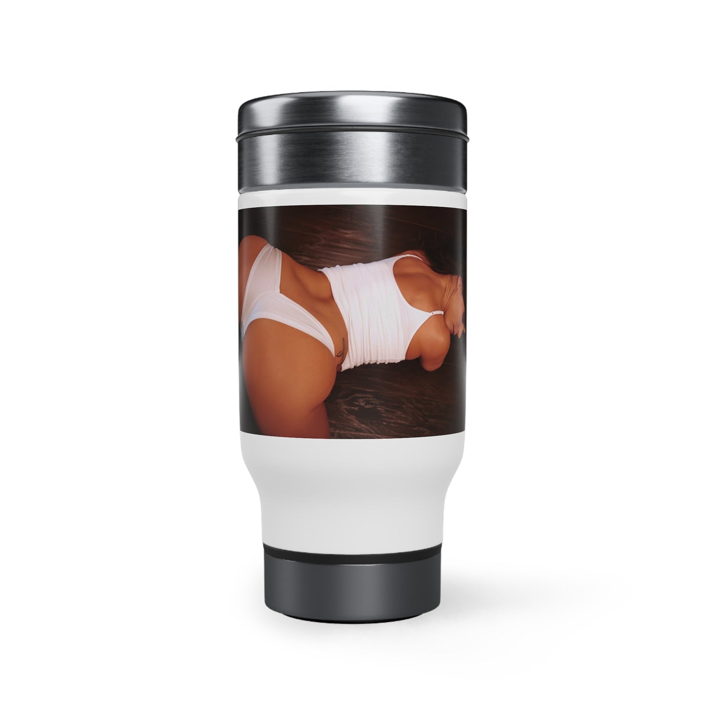 Stainless Steel Travel Mug with Handle, 14oz