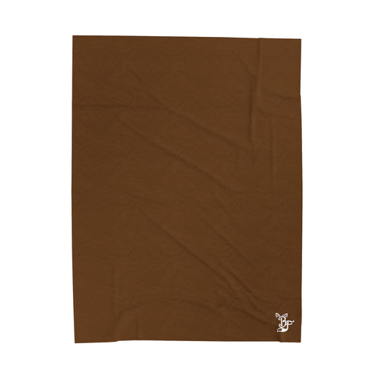 BF Velveteen Plush Blanket (Brown)