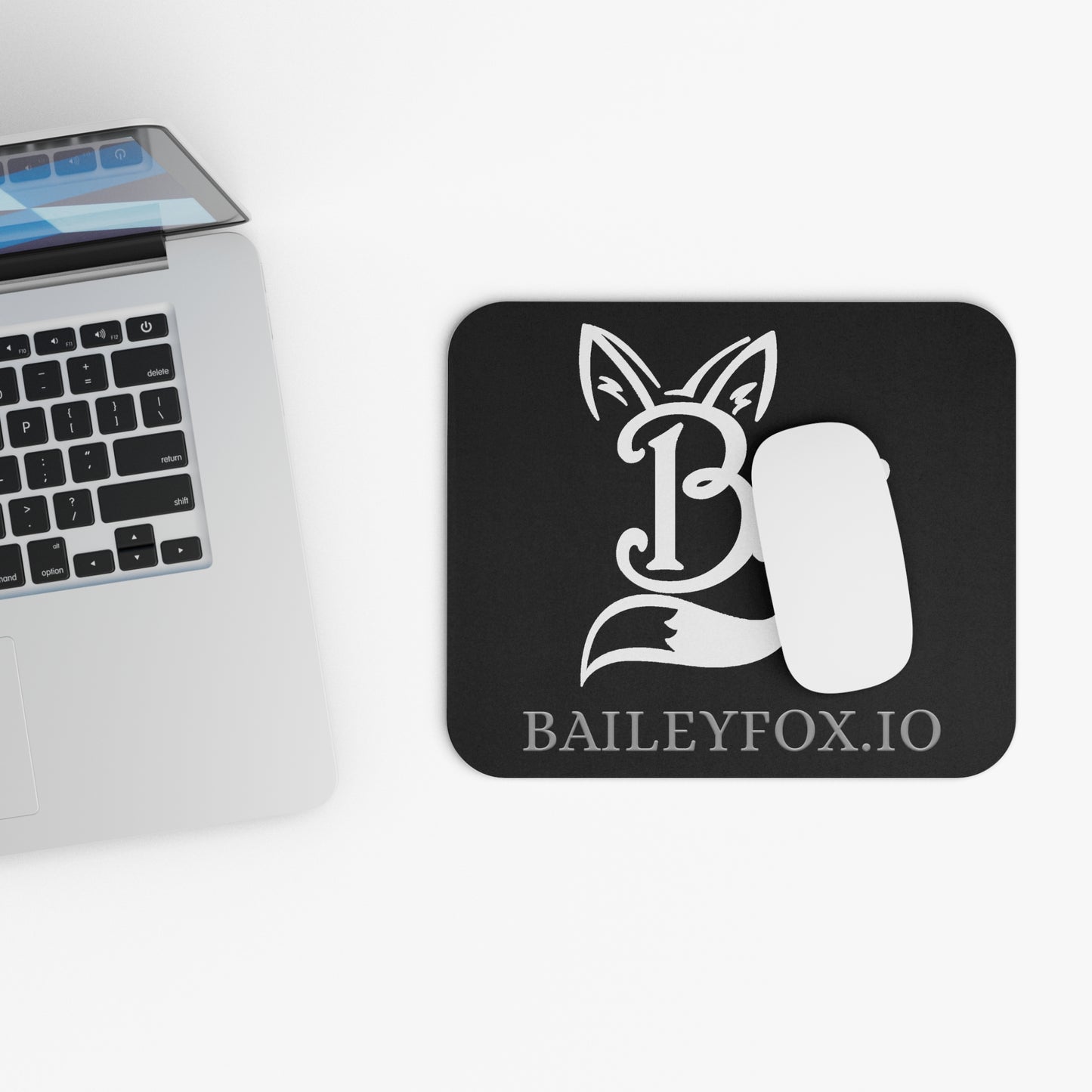 BF Logo Black Mouse Pad (Rectangle)