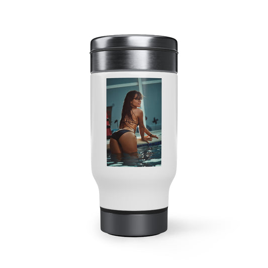 Stainless Steel Travel Mug with Handle, 14oz