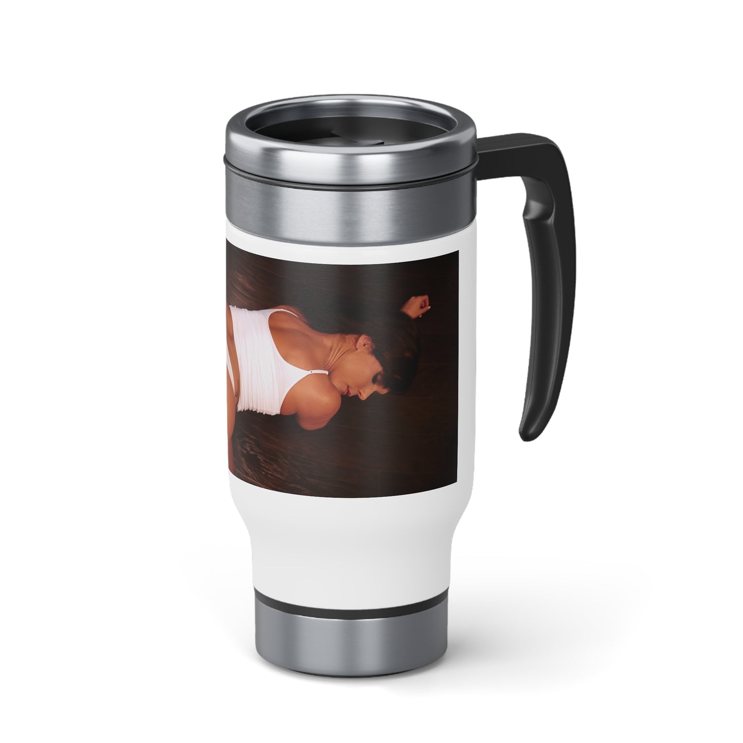 Stainless Steel Travel Mug with Handle, 14oz