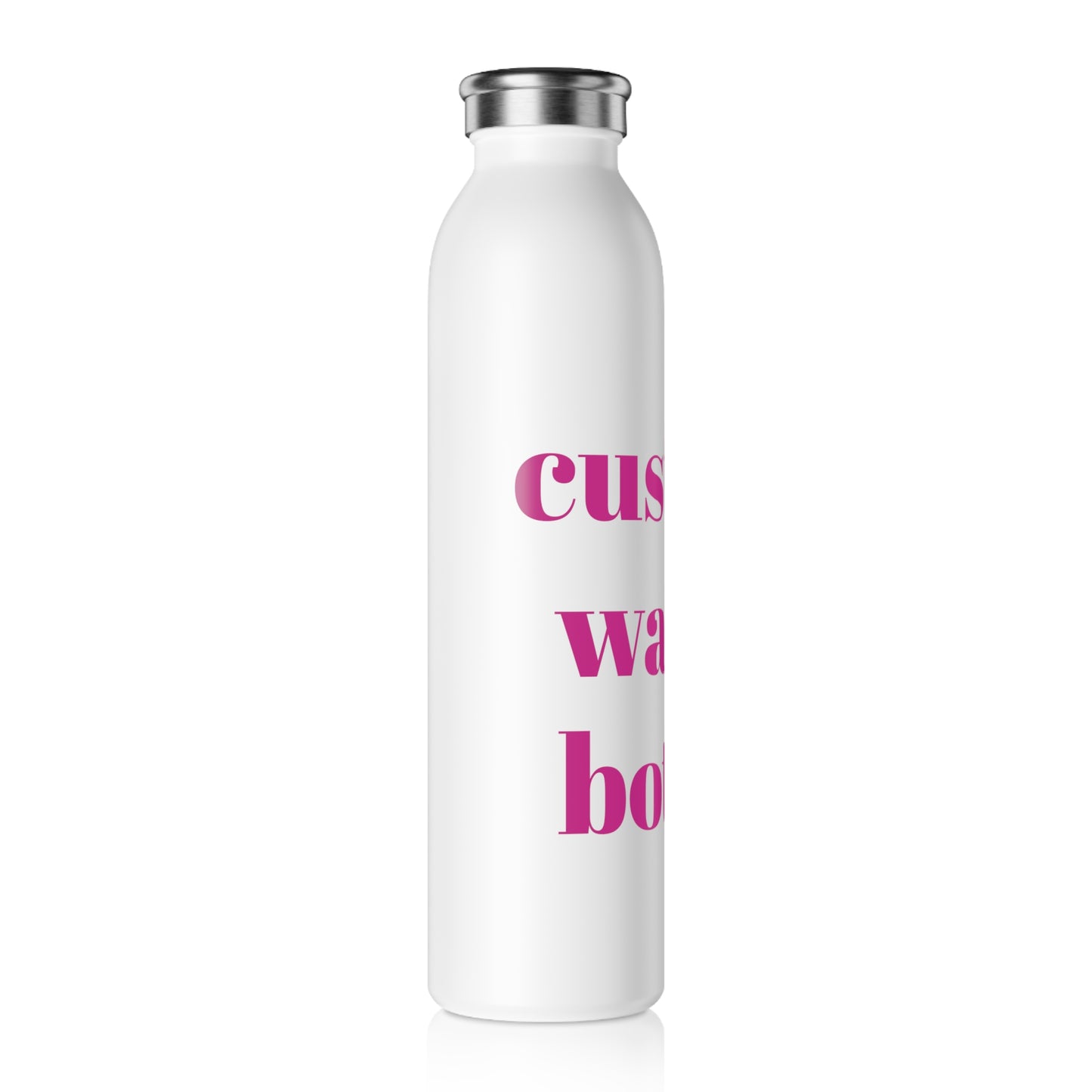 custom water bottle (white)